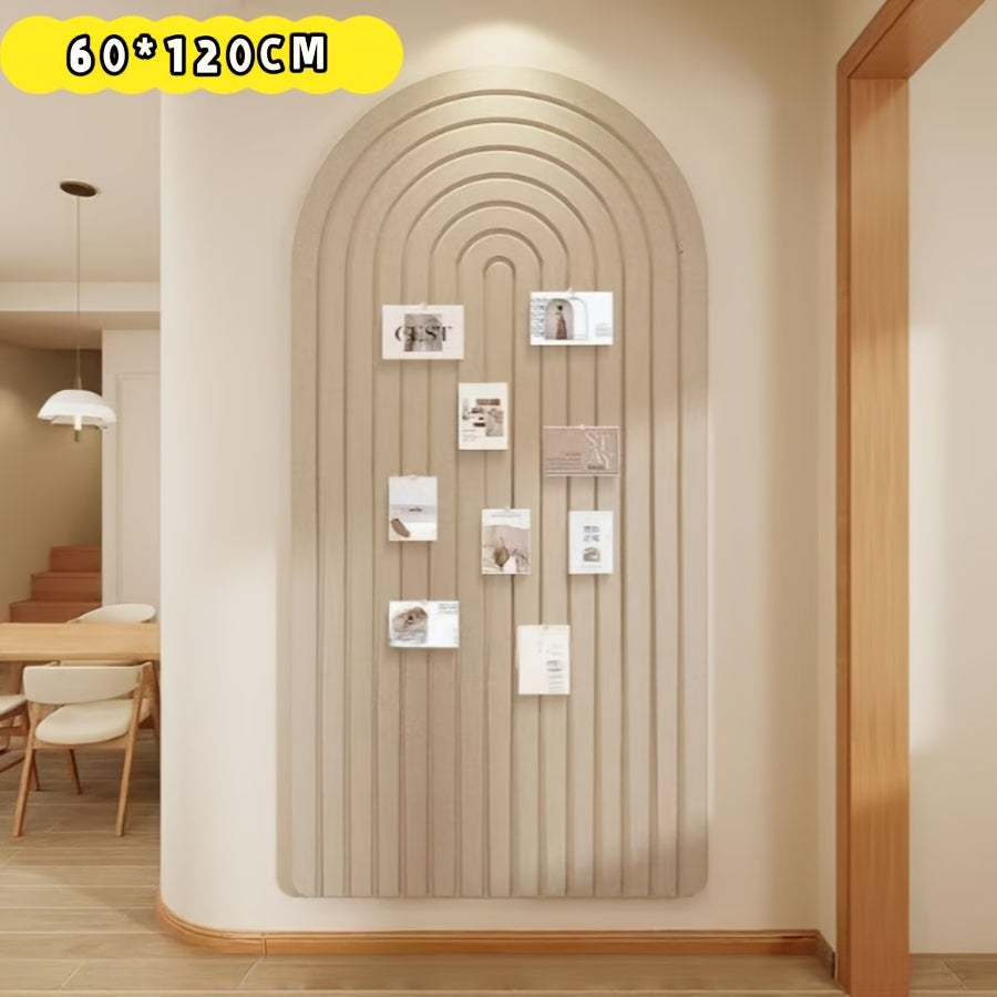 Lisslune | Curved Felt Notice Board – Large Self-Adhesive Wall Decoration made of Polyester Felt