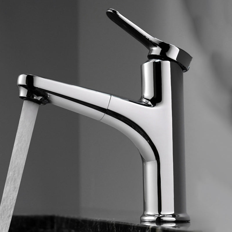 Lisslune | Simplicity Brass Sink Faucet Low Arc Solid Color Centerset Vanity Faucet for the Bathroom