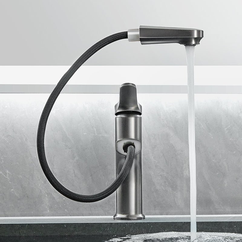 Lisslune | Simplicity Brass Sink Faucet Low Arc Solid Color Centerset Vanity Faucet for the Bathroom