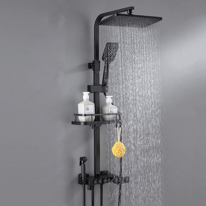 Lisslune | Modern Shower System Wall Mounted Stain Resistant Shower System with Hand Shower