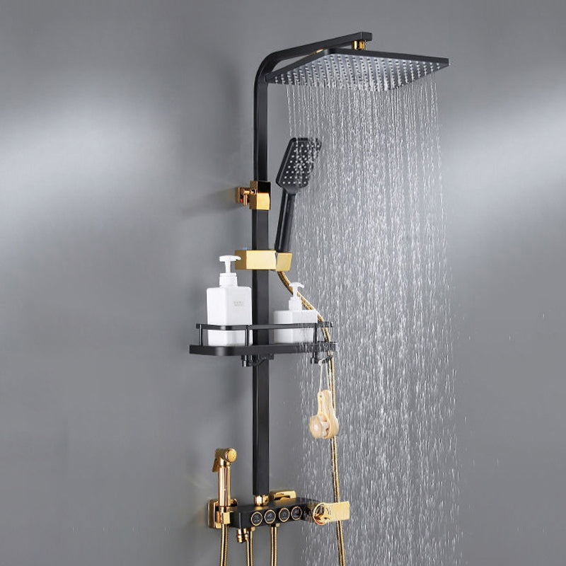 Lisslune | Modern Shower System Wall Mounted Stain Resistant Shower System with Hand Shower