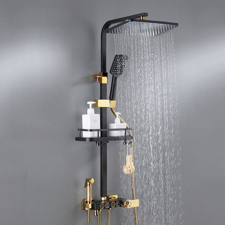 Lisslune | Modern Shower System Wall Mounted Stain Resistant Shower System with Hand Shower