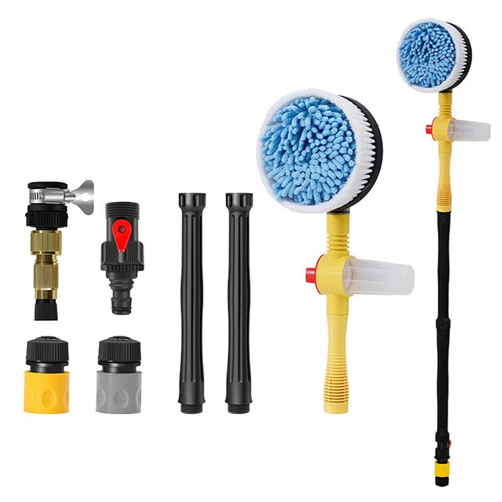 Lisslune | TurboBrush 360 Car Wash Brush – Rotating Brush with Soap Dispenser & Extension Pole
