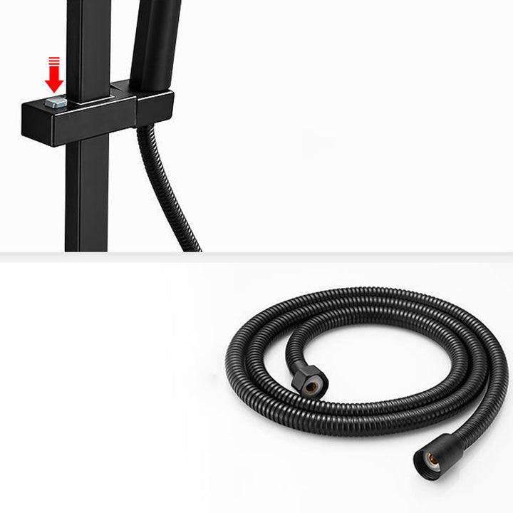 Lisslune | Modern Shower System Wall Mounted Stain Resistant Shower System with Hand Shower