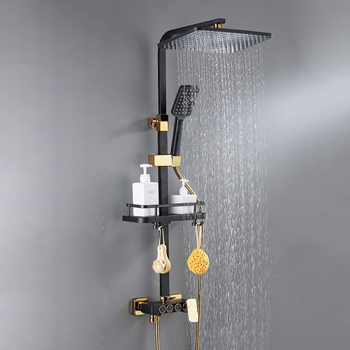 Lisslune | Modern Shower System Wall Mounted Stain Resistant Shower System with Hand Shower