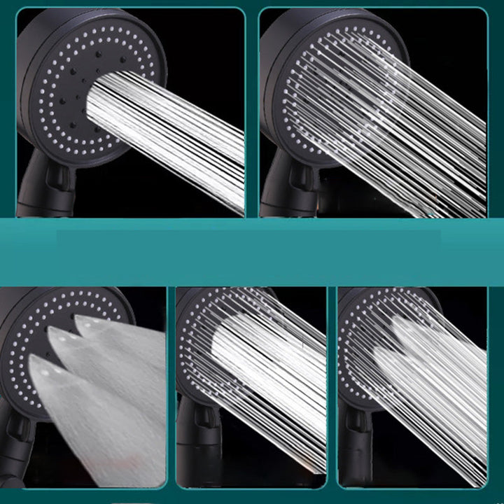 Lisslune | Plastic Shower Head Adjustable Spray Pattern Handheld Shower Head