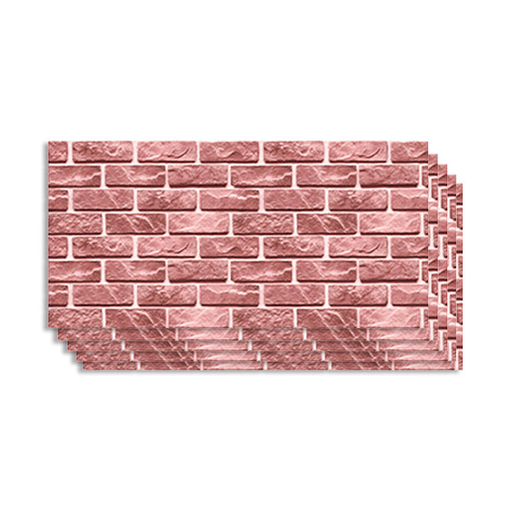 Lisslune | Artificial Brick Wall Panel in Country House Style Simple Living Room Table (5-Pack)