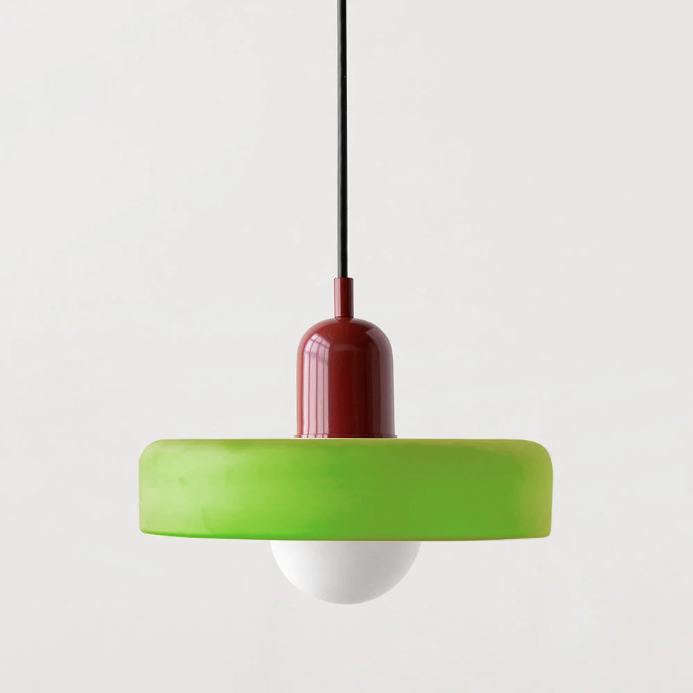 Lisslune | Bauhaus Colored Glass Pendant Light
