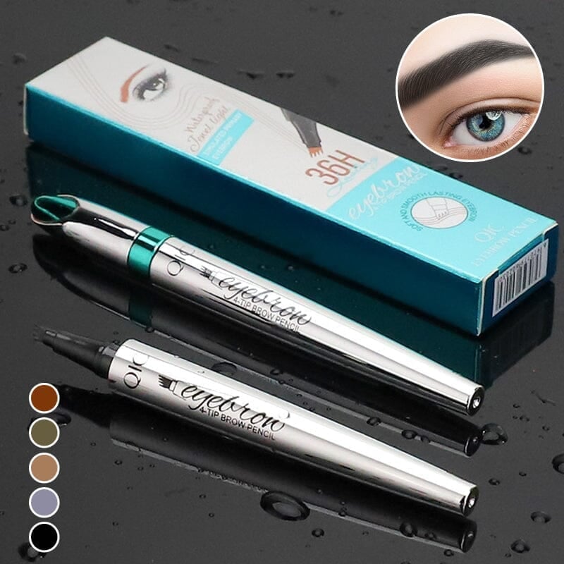 Lisslune | 3D Waterproof Microblading Eyebrow Pen 4 Fork Tip Tattoo Pencil