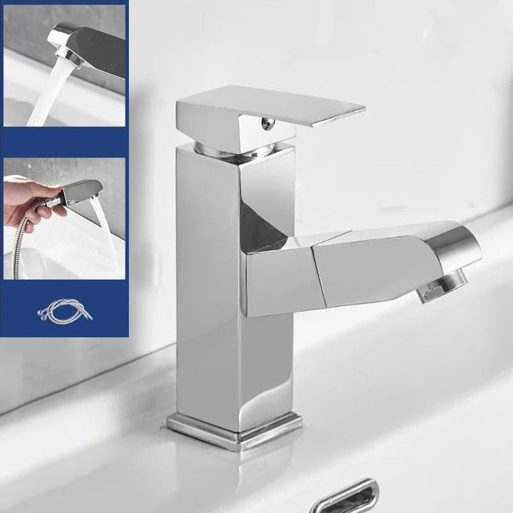 Lisslune | Modern Design Bathroom Faucet Single Lever Mixer with Water Hose
