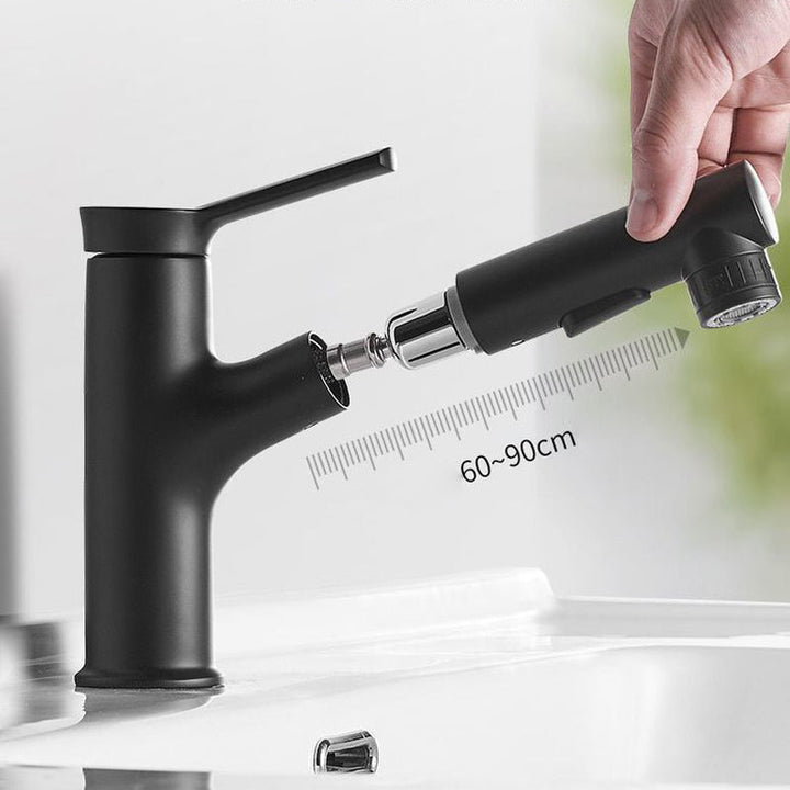 Lisslune | Modern Design Bathroom Faucet Single Lever Mixer with Water Hose