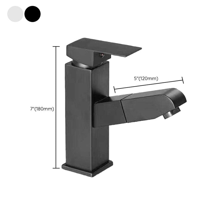 Lisslune | Modern Design Bathroom Faucet Single Lever Mixer with Water Hose