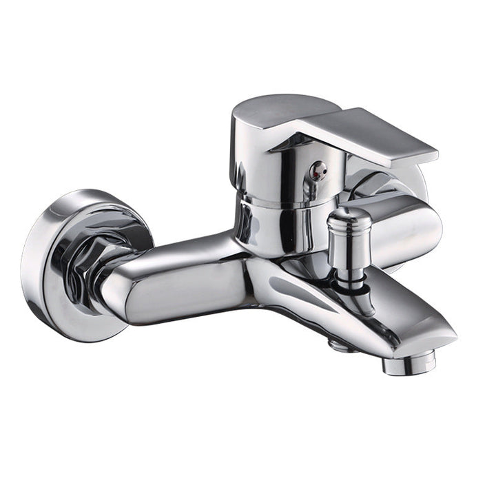 Lisslune | Modern Silver Bathtub Spout Single-Hole and Two-Hole Installation Faucet