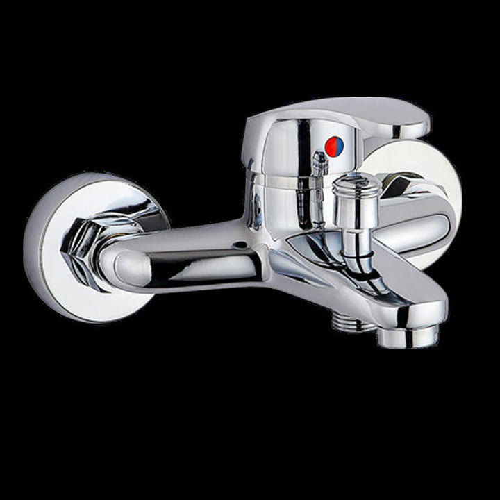 Lisslune | Modern Silver Bathtub Spout Single-Hole and Two-Hole Installation Faucet