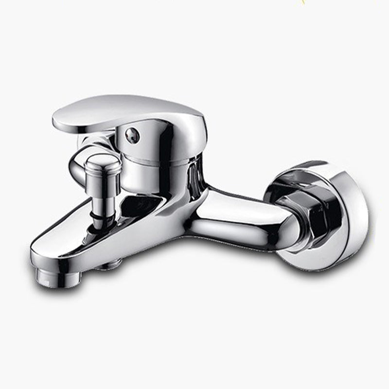 Lisslune | Modern Silver Bathtub Spout Single-Hole and Two-Hole Installation Faucet