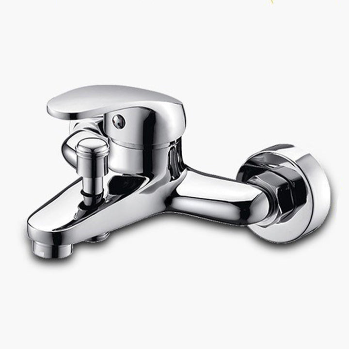 Lisslune | Modern Silver Bathtub Spout Single-Hole and Two-Hole Installation Faucet