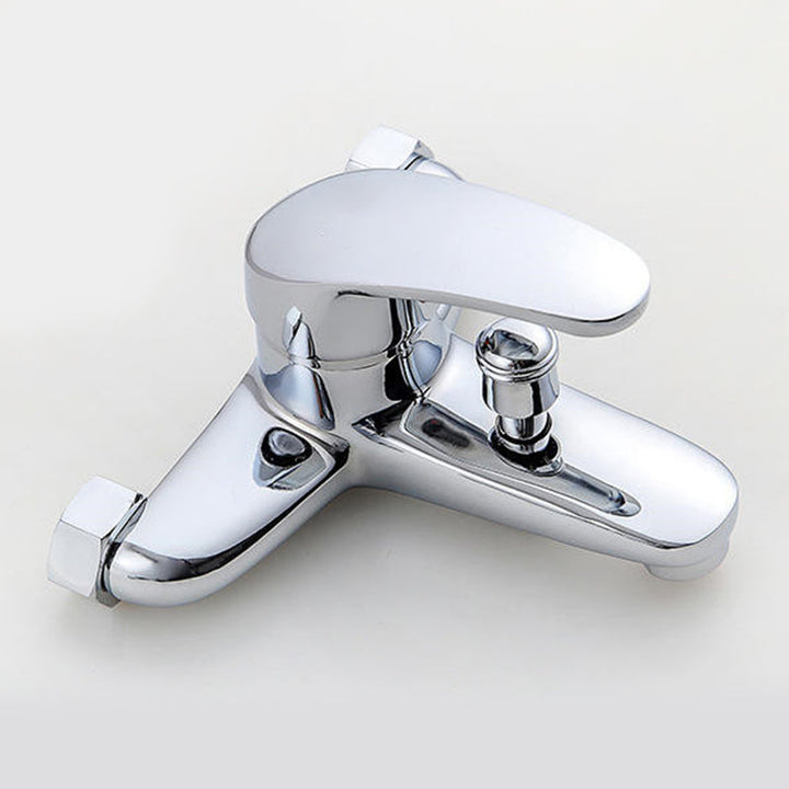 Lisslune | Modern Silver Bathtub Spout Single-Hole and Two-Hole Installation Faucet