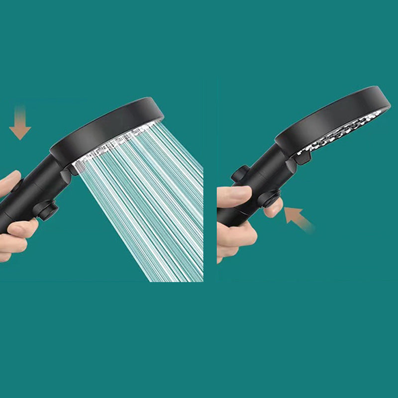 Lisslune | Round Handheld Showerhead Plastic Adjustable Spray Pattern Showerhead for Home