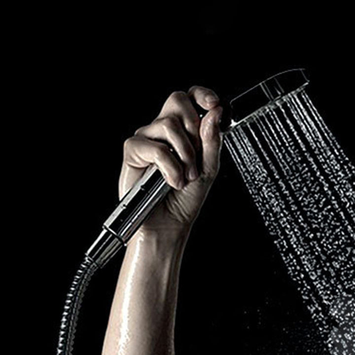 Lisslune | Silver Hand Shower 3 Spray Stainless Steel Wall Mount Shower Head