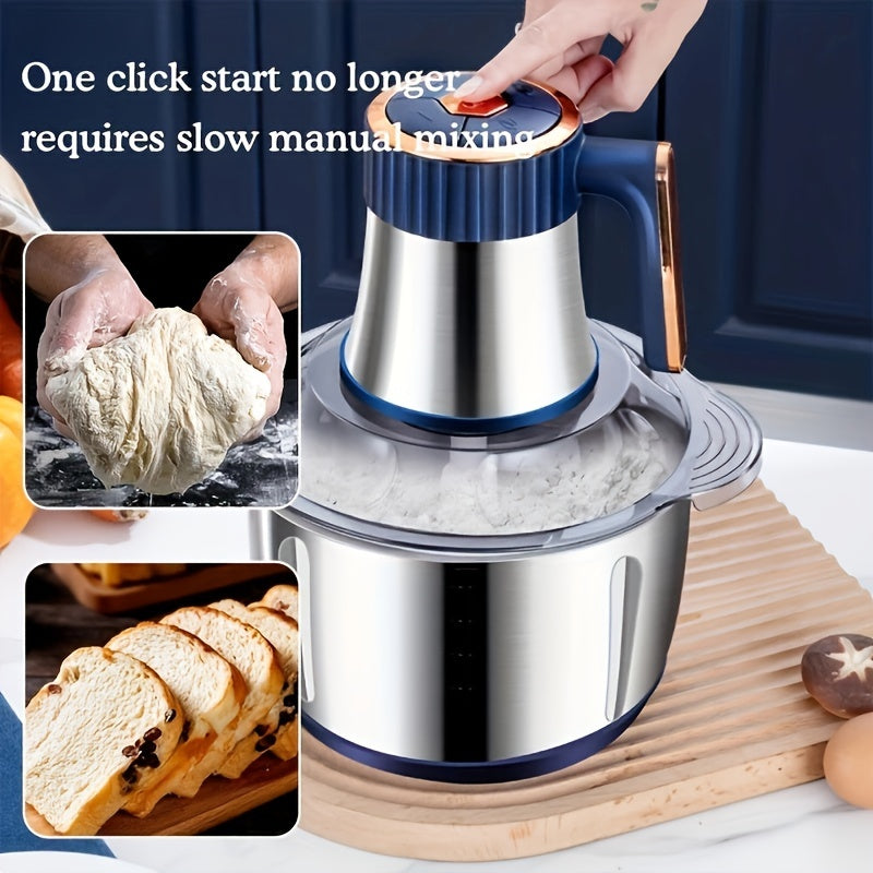 Lisslune | Stainless Steel Food Processor – Powerful Meat Grinder & Vegetable Chopper (5L, 5000 RPM)