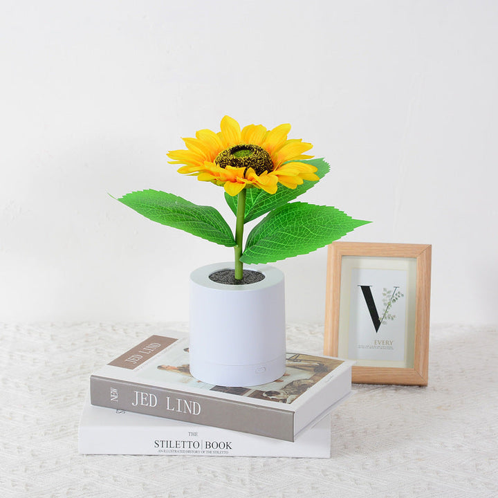 Lisslune | LED Sunflower Table Lamp - Decorative Lighting Fixture for Home Decor & Nightstand Use