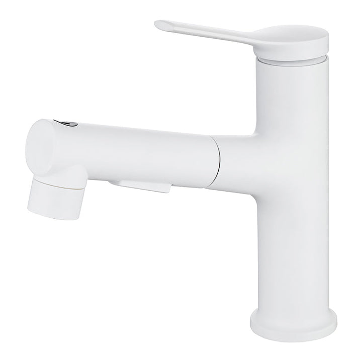 Lisslune | Round Vessel Sink Bathroom Faucet Simple Style Faucet with Brass Material