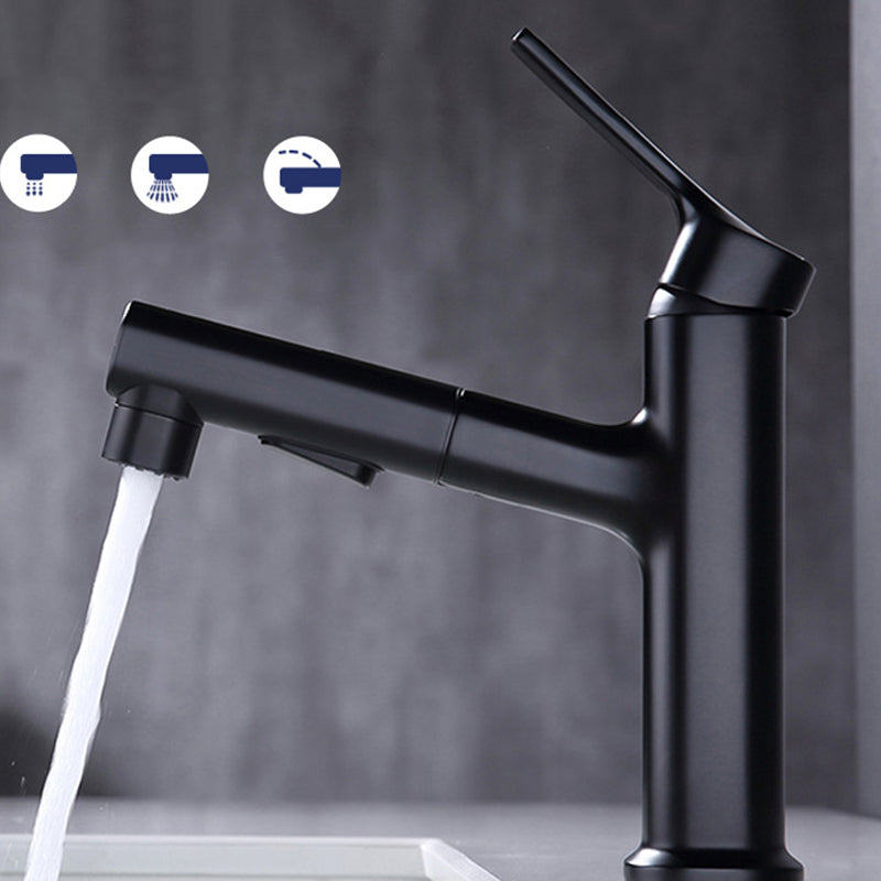 Lisslune | Round Vessel Sink Bathroom Faucet Simple Style Faucet with Brass Material