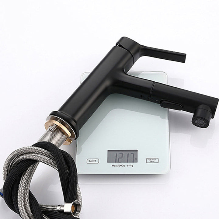 Lisslune | Round Vessel Sink Bathroom Faucet Simple Style Faucet with Brass Material