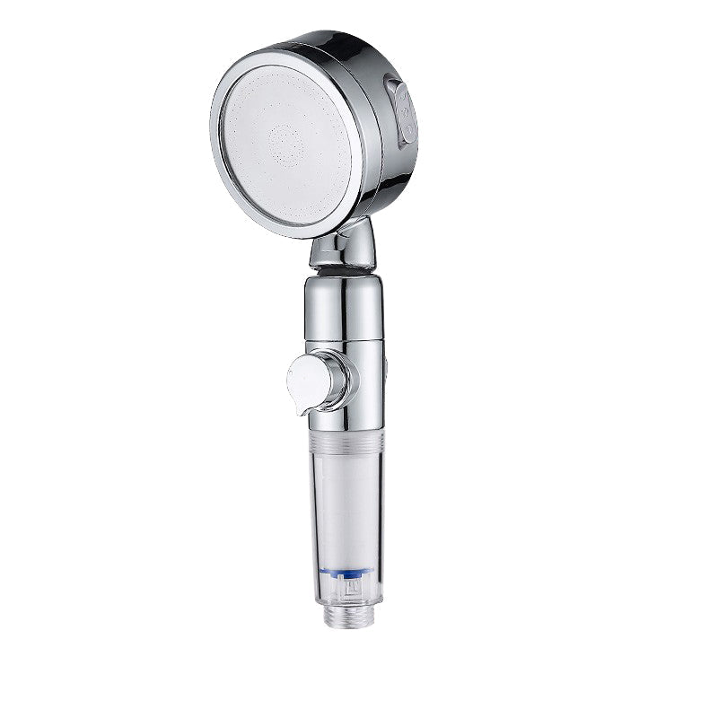 Lisslune | Modern Handheld Showerhead Silver Round Standard Showerheads