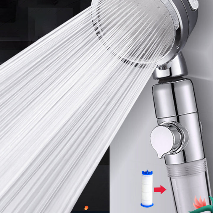 Lisslune | Modern Handheld Showerhead Silver Round Standard Showerheads
