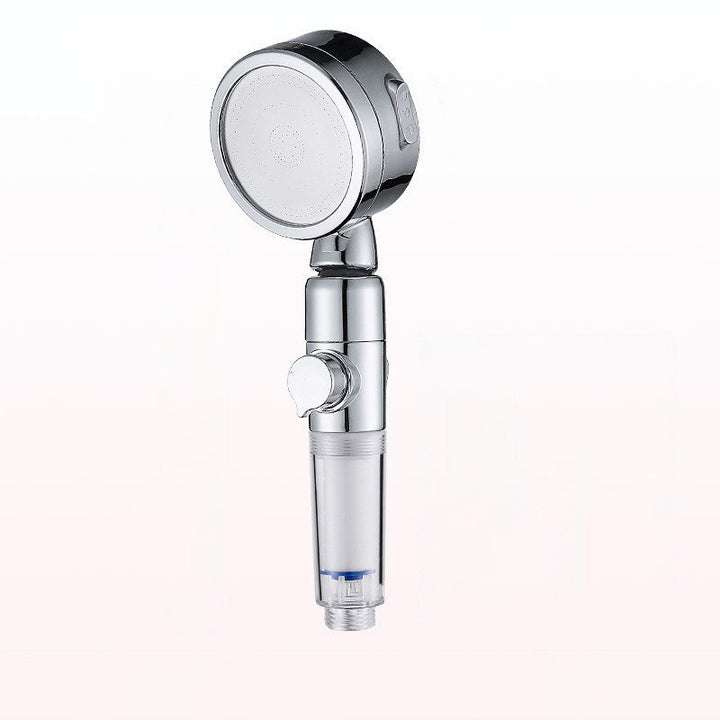 Lisslune | Modern Handheld Showerhead Silver Round Standard Showerheads