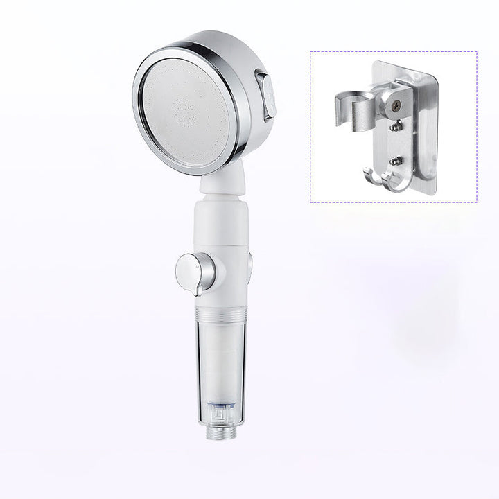 Lisslune | Modern Handheld Showerhead Silver Round Standard Showerheads