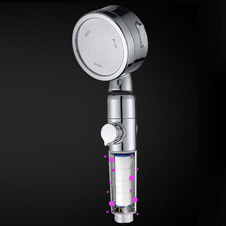 Lisslune | Modern Handheld Showerhead Silver Round Standard Showerheads