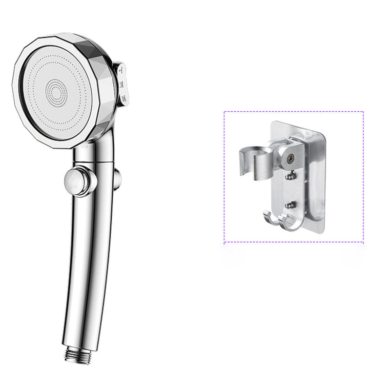 Lisslune | Modern Handheld Showerhead Silver Round Standard Showerheads