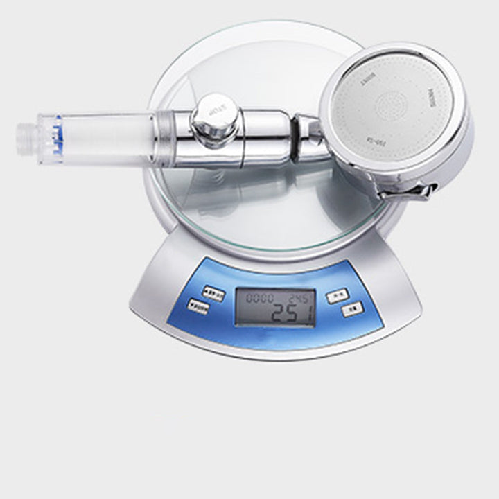 Lisslune | Modern Handheld Showerhead Silver Round Standard Showerheads
