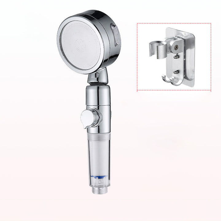 Lisslune | Modern Handheld Showerhead Silver Round Standard Showerheads