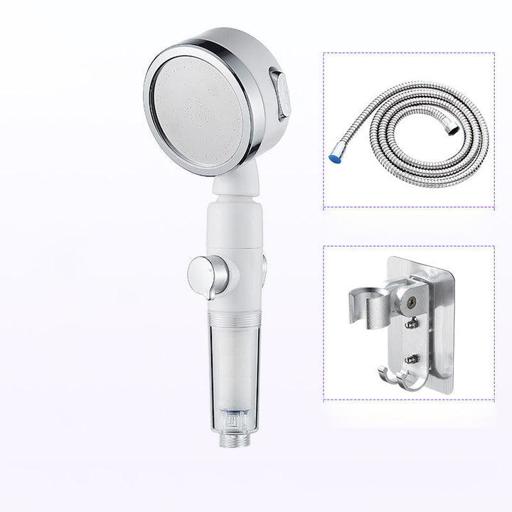 Lisslune | Modern Handheld Showerhead Silver Round Standard Showerheads
