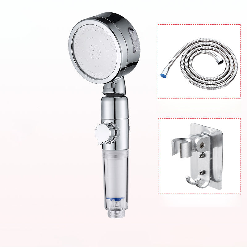 Lisslune | Modern Handheld Showerhead Silver Round Standard Showerheads
