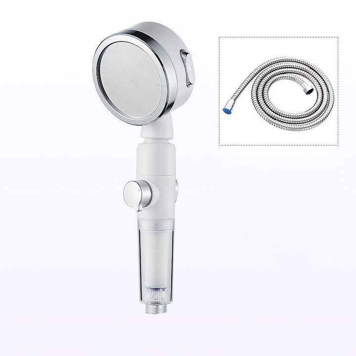 Lisslune | Modern Handheld Showerhead Silver Round Standard Showerheads