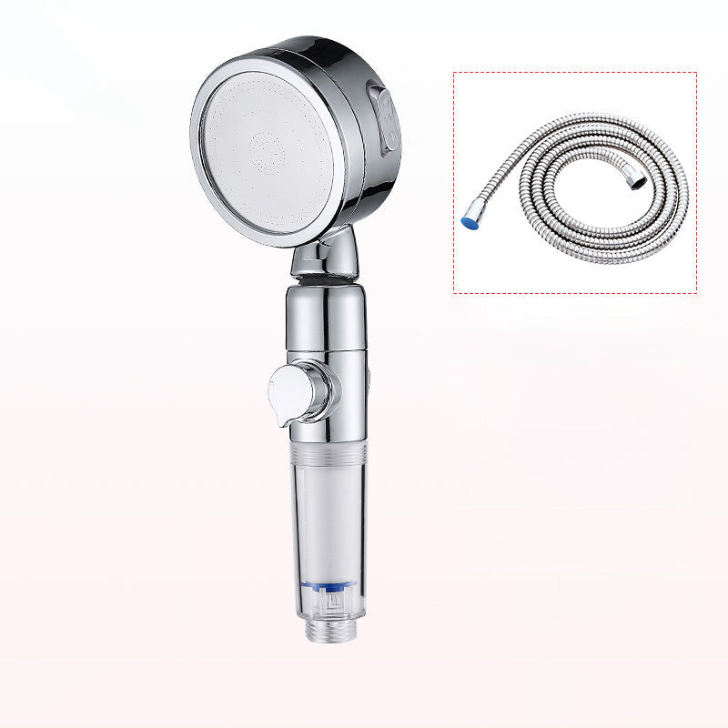 Lisslune | Modern Handheld Showerhead Silver Round Standard Showerheads