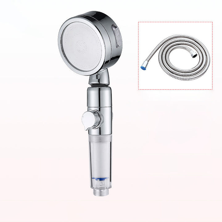 Lisslune | Modern Handheld Showerhead Silver Round Standard Showerheads