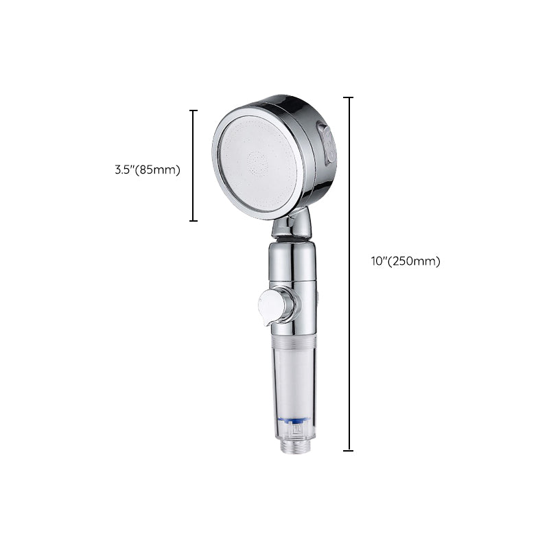 Lisslune | Modern Handheld Showerhead Silver Round Standard Showerheads