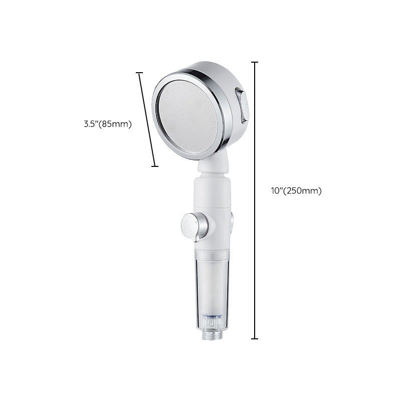 Lisslune | Modern Handheld Showerhead Silver Round Standard Showerheads