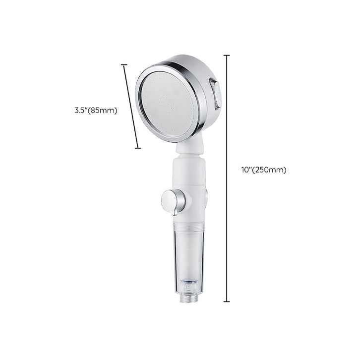 Lisslune | Modern Handheld Showerhead Silver Round Standard Showerheads
