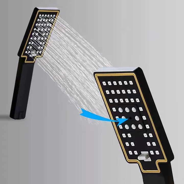 Lisslune | Modern adjustable swivel shower head metal shower fixture on the wall