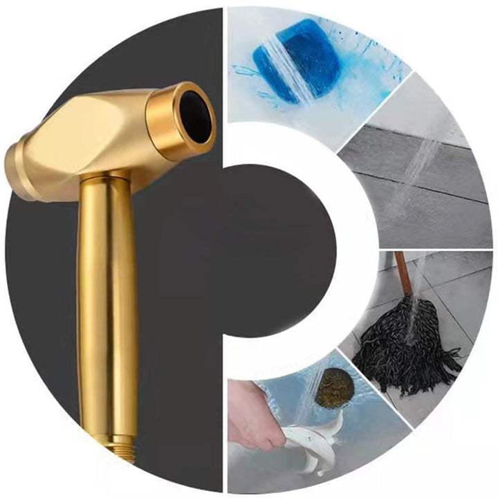 Lisslune | Modern adjustable swivel shower head metal shower fixture on the wall