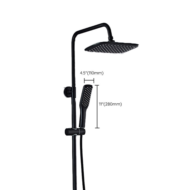 Lisslune | Modern adjustable swivel shower head metal shower fixture on the wall
