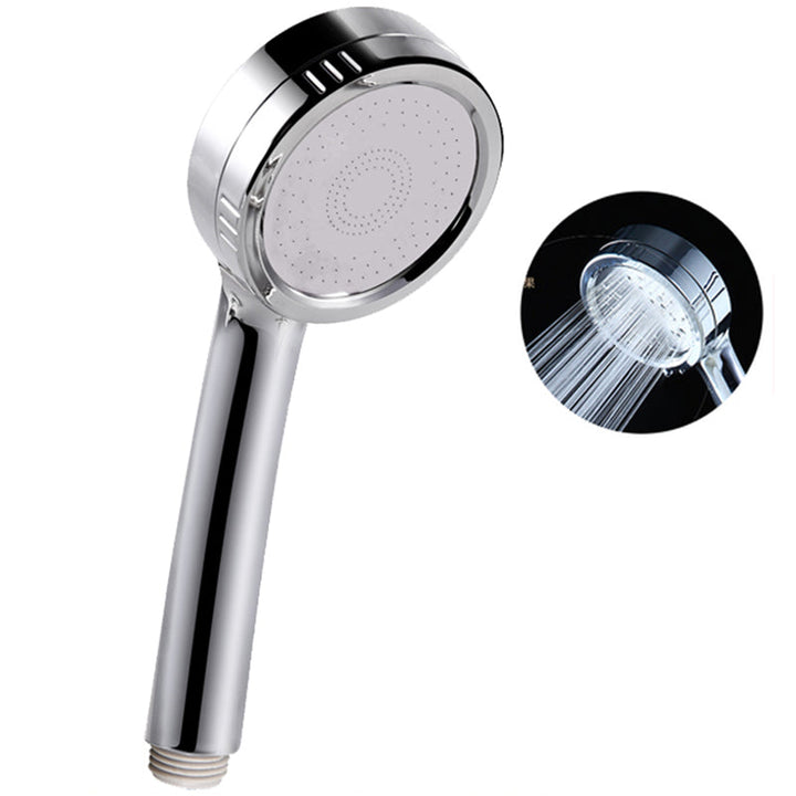 Lisslune | Modern handheld shower head 5 spray patterns chrome round wall mounted shower head