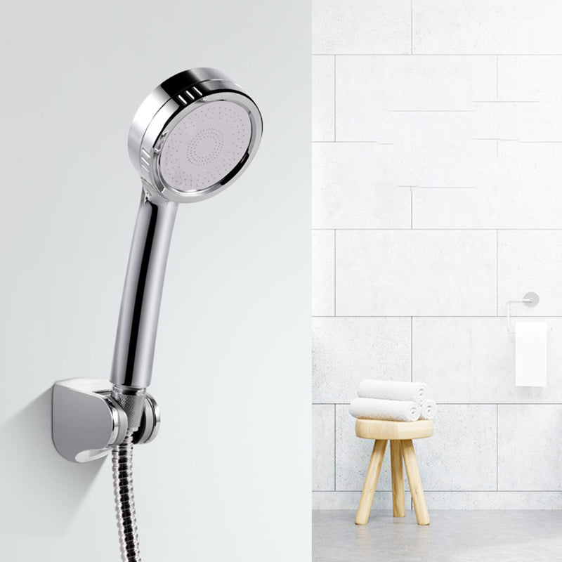 Lisslune | Modern handheld shower head 5 spray patterns chrome round wall mounted shower head