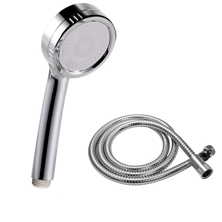 Lisslune | Modern handheld shower head 5 spray patterns chrome round wall mounted shower head